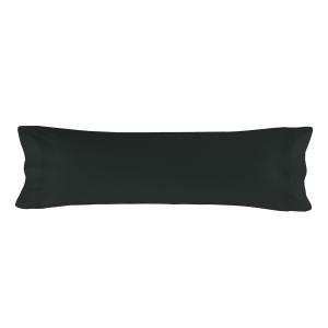 Funda de almohada 100% algodón negro 45x125 cm (cama 105)