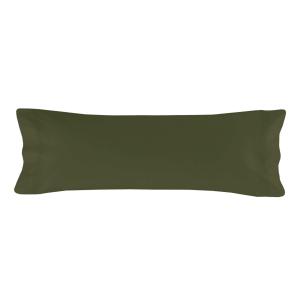 Funda de almohada 100% algodón verde oliva 45x110 cm (cama…