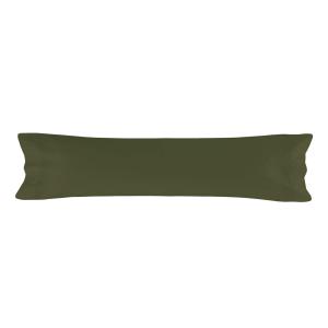 Funda de almohada 100% algodón verde oliva 45x155 cm (cama…