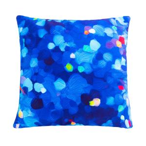 Funda de almohada 50 x 50 cm  azul poliéster  50 x 0 x 50 c…