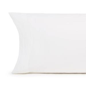 Funda de almohada algodón jacquard blanco 45x145