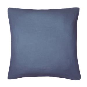 Funda de almohada de gasa de algodón azul vaquero 65x65