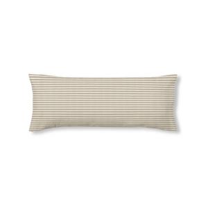 Funda de almohada de lino, algodón y poliéster marrón 45x11…