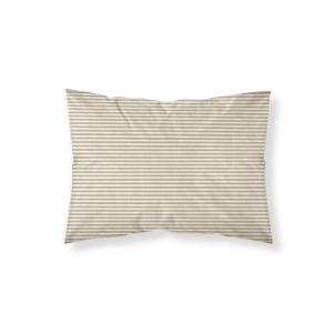 Funda de almohada de lino, algodón y poliéster marrón 50x80…