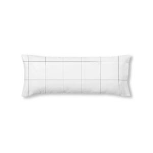 Funda de almohada de satén de 400 hilos blanco 45x110 cm