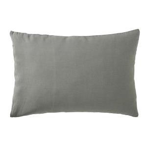 Funda de almohada lino lavado gris ratón 50 x 70 cm