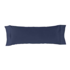 Funda de almohada lisa azul marino 45x110 cm