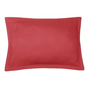 Funda de almohada (x1) lino lavado 50x70 rosa frambuesa