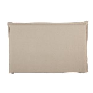 Funda de cabecero 180cm de lino lavado beige