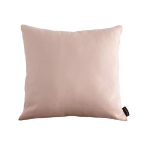 Funda de cojín de lino y algodón rosa 50x50 cm