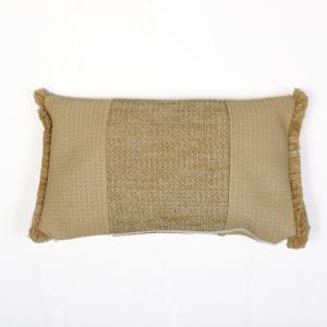 Funda de cojín efecto rafia - Rectangular - 50x30cm - Beige…