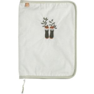 Funda de libro de salud de algodón verde lima