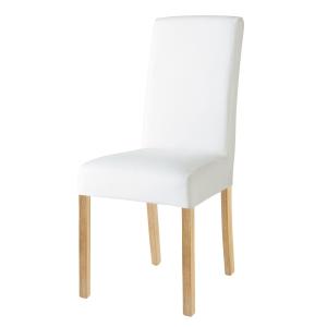 Funda de silla de algodón reciclado marfil, compatible con…