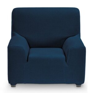 Funda de sillón bielástica   azul 70 - 110 cm