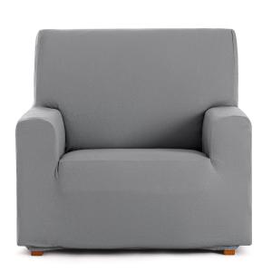 Funda de sillón bielástica gris 80 - 110 cm