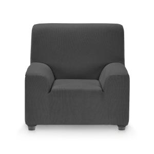 Funda de sillón elástica adaptable gris 70 - 110 cm