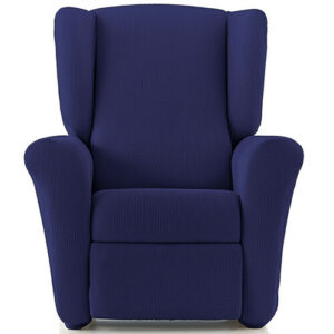 Funda de sillón elástica azul 70 - 110 cm