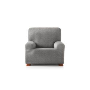 Funda de sillón elástica gris claro 80 - 130 cm