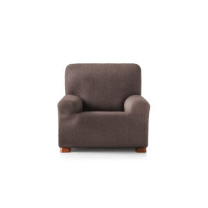 Funda de sillón elástica marrón 80 - 130 cm