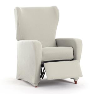 Funda de sillón relax bielástica crudo 60 - 75 cm