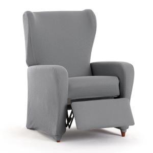 Funda de sillón relax bielástica gris 60 - 75 cm
