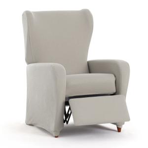 Funda de sillón relax bielástica lino 60 - 75 cm