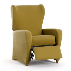 Funda de sillón relax bielástica mostaza 60 - 75 cm