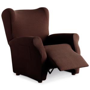 Funda de sillón relax elástica adaptable marrón 70 - 110 cm…