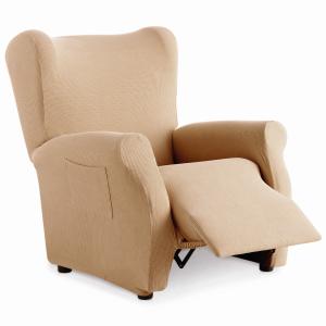 Funda de sillón relax elástica adaptable teja  70 - 110 cm