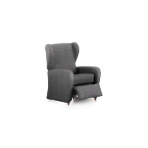 Funda de sillón relax elástica gris oscuro 60 - 85 cm