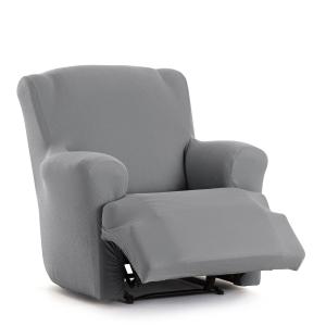 Funda de sillón relax XL bielástica gris 60 - 90 cm