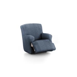 Funda de sillón relax XL elástica azul 60 - 110 cm