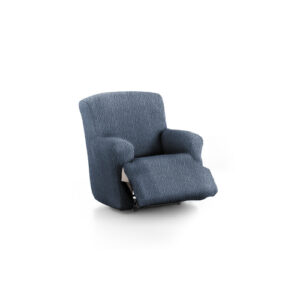 Funda de sillón relax XL elástica azul 60 - 85 cm