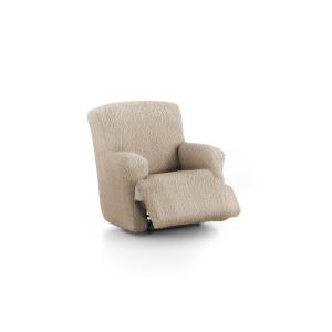 Funda de sillón relax XL elástica beige 60 - 110 cm