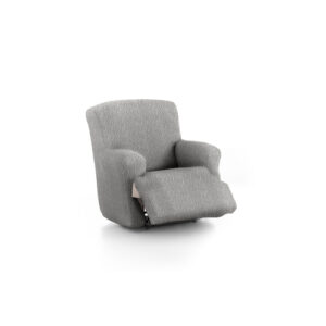 Funda de sillón relax XL elástica gris claro 60 - 85 cm