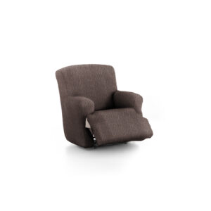 Funda de sillón relax XL elástica marrón 60 - 85 cm