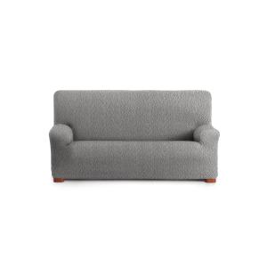 Funda de sofá 4 plazas elástica gris claro 210-290 cm