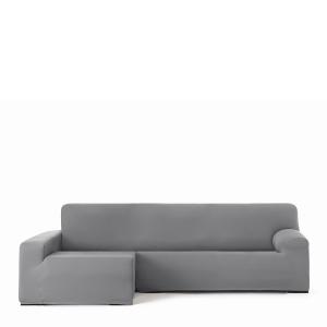 Funda de sofá chaise longue bielástica izquierda gris 250 -…