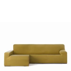Funda de sofá chaise longue bielástica izquierda mostaza 25…