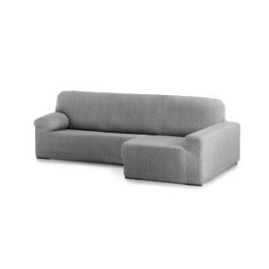 Funda de sofá chaise longue elástica derecha gris claro 250…