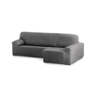 Funda de sofá chaise longue elástica derecha gris oscuro 25…