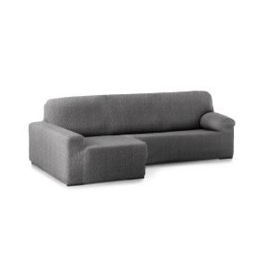 Funda de sofá chaise longue elástica izq gris oscuro 250 -…
