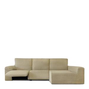 Funda de sofá chaise relax bielástica derecha beige 250 - 3…