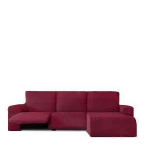 Funda de sofá chaise relax derecha b/c burdeos 250 - 360 cm