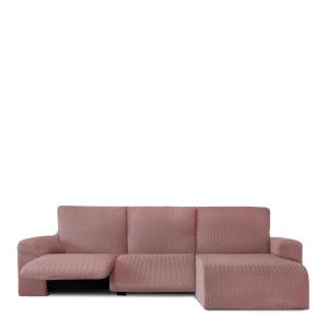 Funda de sofá chaise relax derecha brazo corto rosa 250 - 3…