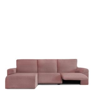 Funda de sofá chaise relax izquierda b/c rosa 250 - 360 cm