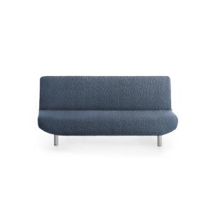 Funda de sofá click clack elástica azul 180 - 230 cm