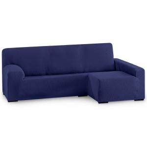 Funda de sofá elástica adaptable. Azul chaise longue largo…