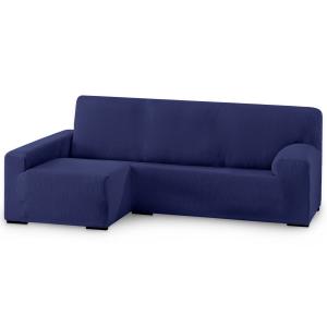 Funda de sofá elástica adaptable. Azul chaise longue largo…