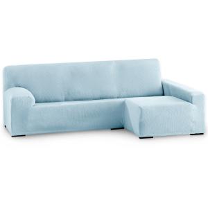 Funda de sofá elástica adaptable. Celeste chaise longue  la…